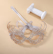Half Face Mask With Rhinestone For Halloween Party