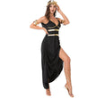 Halloween Cleopatra Costume Black Evening Dress