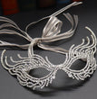 Half Face Mask With Rhinestone For Halloween Party