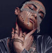 Masquerade Tassel Halloween Claw Chain Rhinestone Mask Ornament