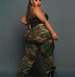 Street Leisure Sports Fans Color Printing Plus Size Pants