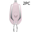 Keyring Charging Bank Wireless Portable 1500 Mah Emergency Power Supply Telescopic Small Mobile Power Supply