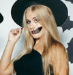 Halloween Mouth Teeth Tattoo Stickers Waterproof