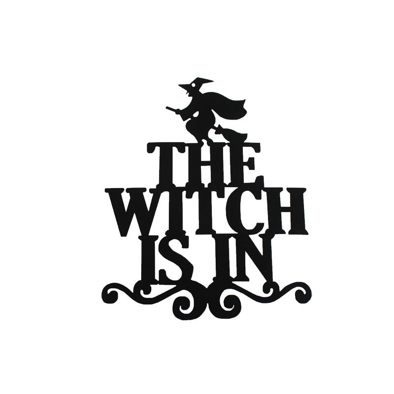 The Witch Is In Halloween Door Hanger With Non Woven Fabric