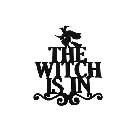 The Witch Is In Halloween Door Hanger With Non Woven Fabric