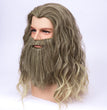 Halloween Cos High Quality Matte Temperature Silk Wig Beard