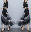 New Women's Summer Adult Lady Like Woman Western Style Youthful-looking Lightly Mature Fashion Tulle Skirt