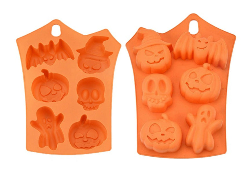 Halloween Pumpkin Bat Ghost Cake Mold
