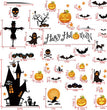 Halloween Bat Pumpkin Creative Decoration Stickers