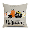 Halloween New Pumpkin English Alphabet Cartoon Car Sofa Cushion Waist Pillowcase