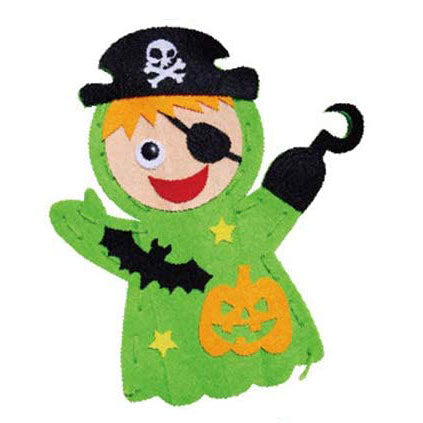 Halloween Diy Ghost Hand Puppet Pumpkin Witch Toy Handmade Material Package