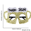 2024 New Year Party Funny Holiday Decorative Glasses Photo Props Glasses Frame