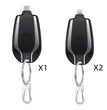 1500mAh Mini Power Emergency Pod Keychain Charger With Type-C Ultra-Compact Mini Battery Pack Fast Charging Backup Power Bank