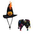 Halloween Hat And Scarf Set Skull Pattern Cat Cape Hat Set
