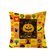 Home Halloween Pumpkin Linen Pillow Cover