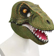 Halloween Velociraptor Dinosaur Moving Mouth Mask Hood