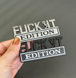 Fvck It Edition 3D Emblem Sticker Badge, Funny Decals for Car, Truck, SUV, Motorcycle