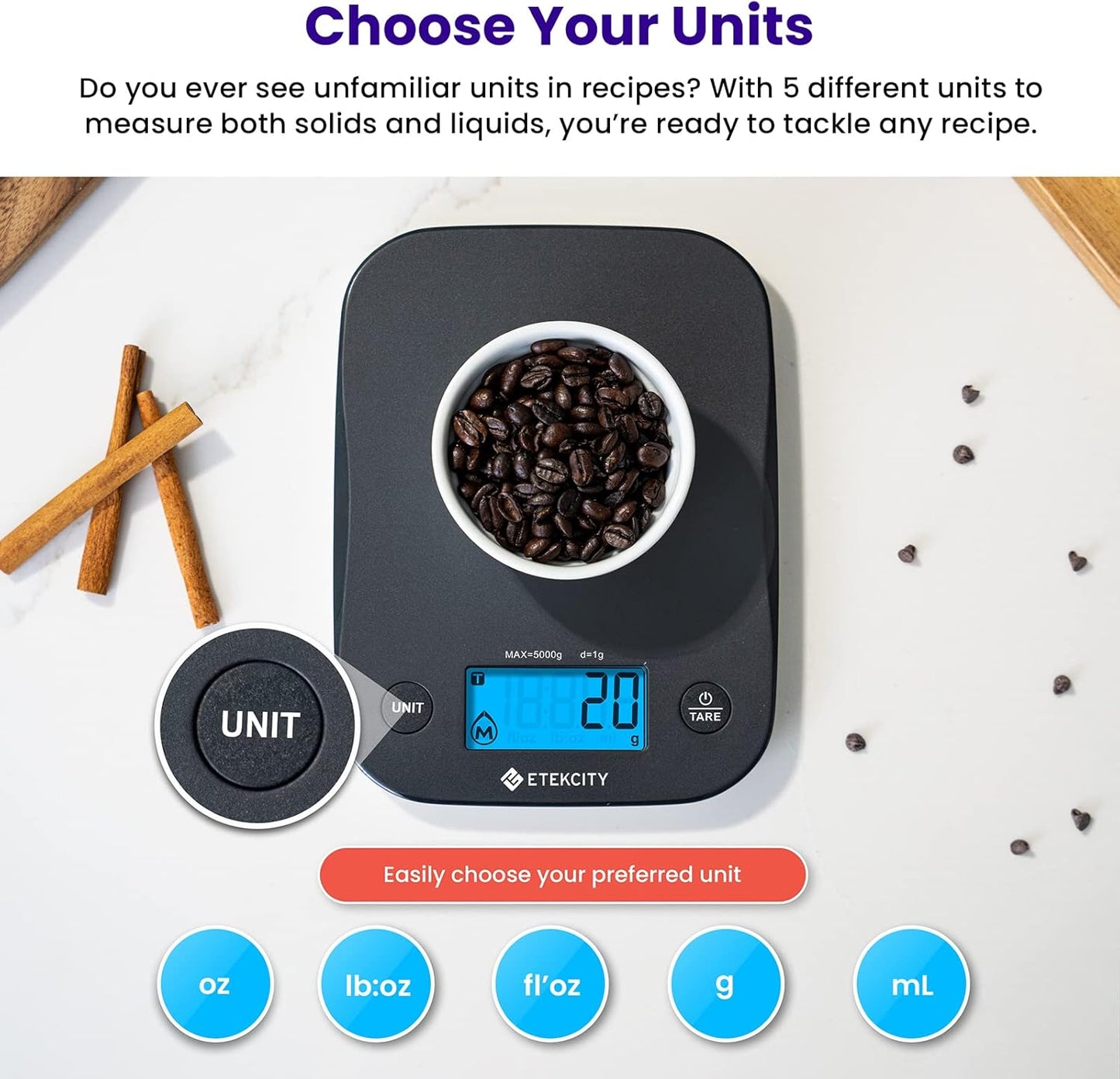 Food Kitchen Scale, Digital Mechanical Weighing Scale, Grams and Oz for Weight Loss,Cooking, and Baking, Black