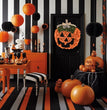 Halloween Pumpkin Garland Hand-woven Party Layout Props Pendant