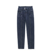 Women's Fashion High Waist Velvet Padded Harem Jeans