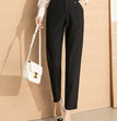 Women's High Waist Straight Leg Skinny Draped Western Pants