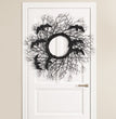 Halloween Simulation Decoration Wreath Black
