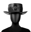 Ladies Hat Plague Doctor Flat Magic Prom Europe Adult Women's Faux Leather Top Halloween Industrial Hat