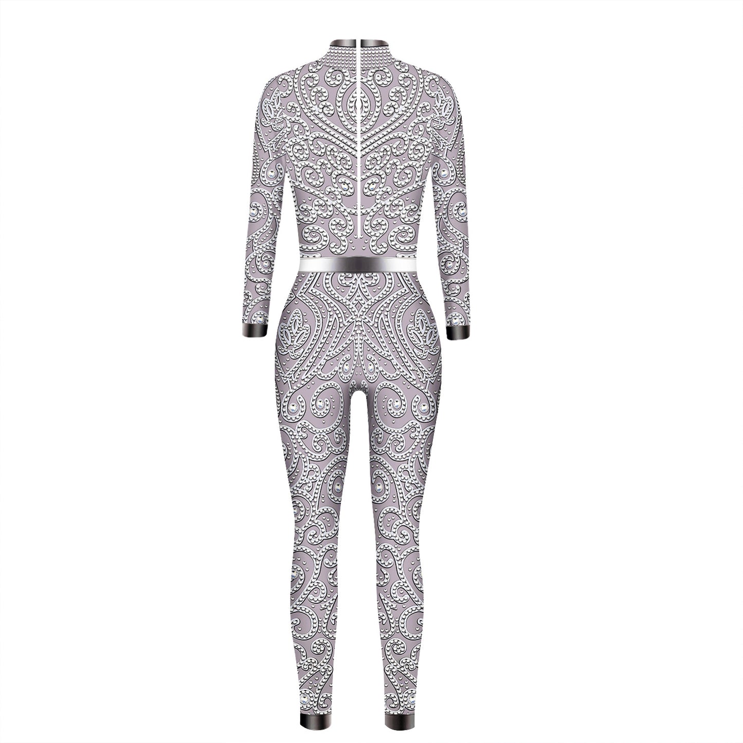 Halloween 3D Skeleton Digital Women's Digital Print Jumpsuit