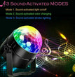 Disco Party Lights Strobe LED DJ Ball Sound Activated Bulb Dance Lamp Decoration