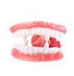 Halloween Decoration Vinyl Dentures White Teeth Funny Toys