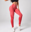 Seamless Knitted Peach Hip High Waist Slim Fit Fitness Running Sports Yoga Pants Women