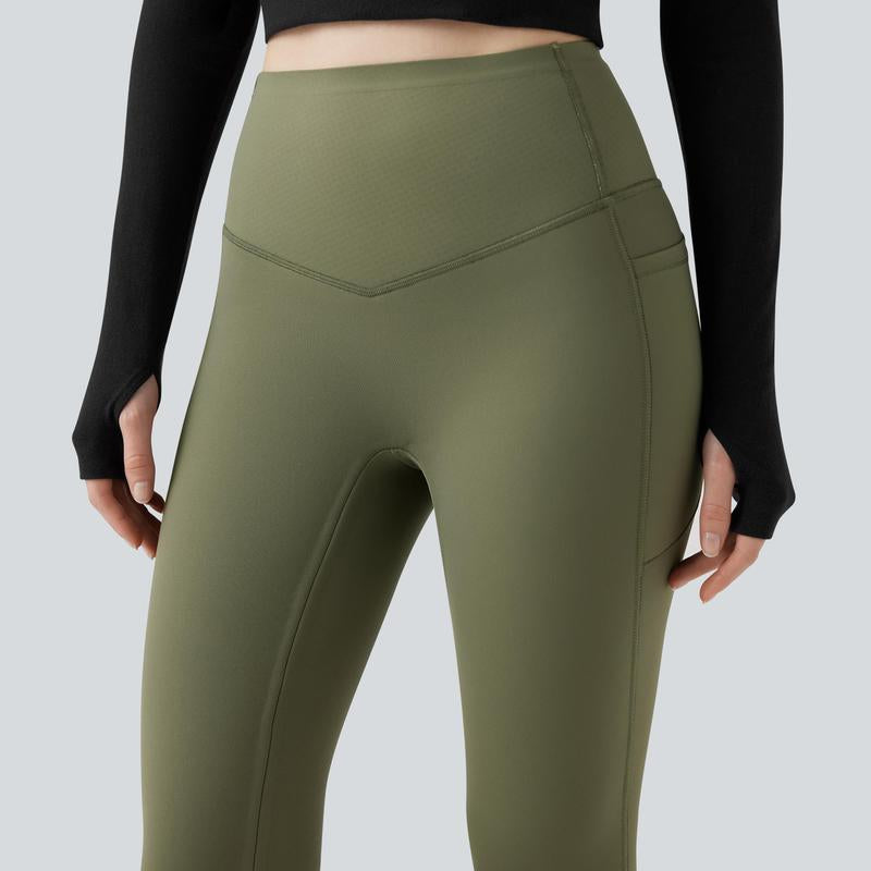 Halara Ultrasculpt Extra Heat High Waisted Tummy Control Shaping Yoga Leggings with Pockets #Tiktokshopholidayhaul