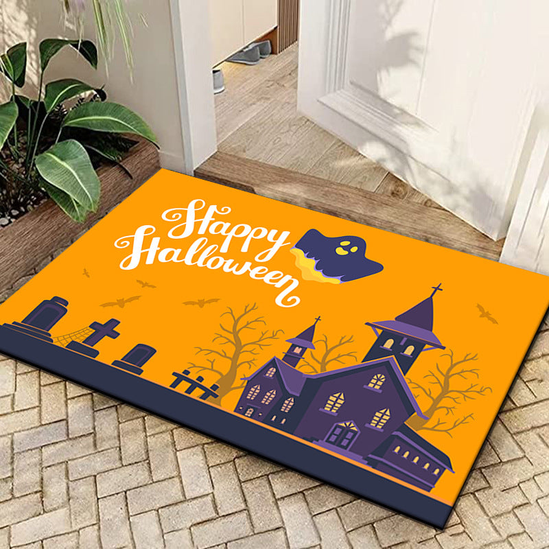 Halloween Themed Atmosphere Decorative Floor Mat