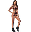 Halloween Bodysuit Skull Rose Digital Print