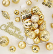 Christmas Platinum Painted Christmas Ball Set Hanging Ornaments