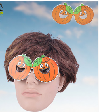 Halloween Bat Pumpkin Skull Ghost Type Tricky Paper Glasses