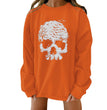 Halloween Creative Theme Print Loose Sweater