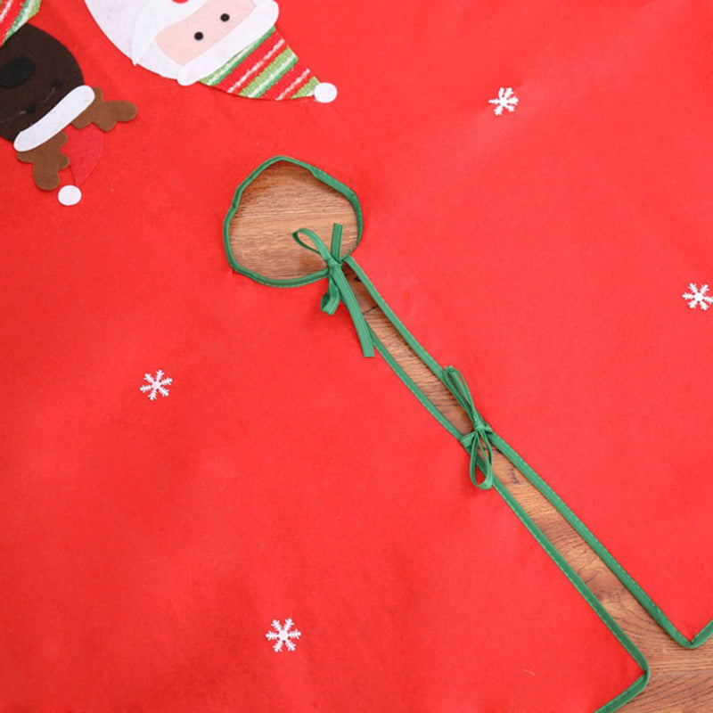 Christmas Elk Printing Christmas Tree Skirt Decoration Venue Props
