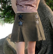 XINGX Patchwork Stitching Denim Skirt
