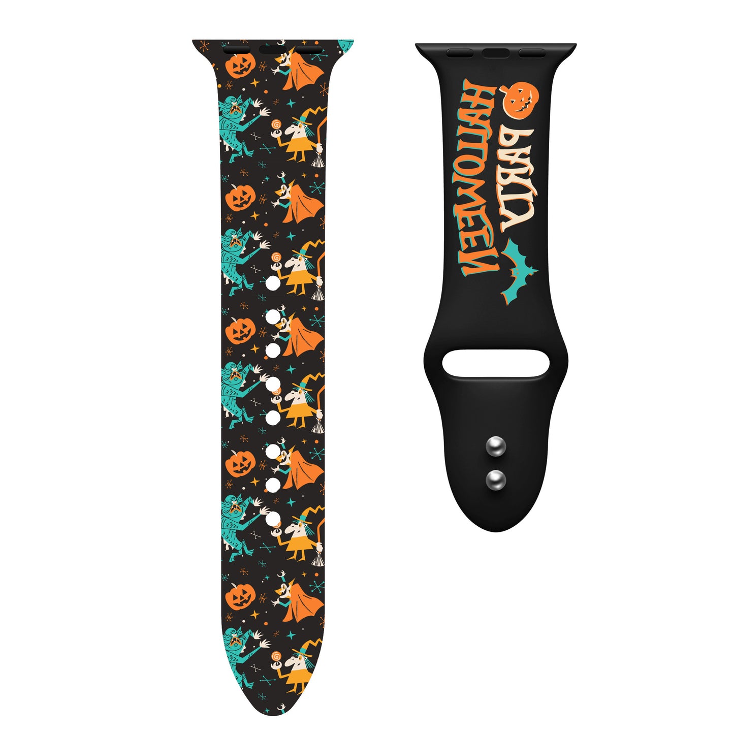 Halloween Series Color Printed Silicone Sports Strap