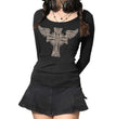 Long Sleeve T-Shirt New Halloween Print Spice Girl Bodysuit Sexy Top