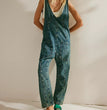 Solid Color Casual Suspender Trousers Women