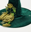 Halloween Green Cosplay Wizard Hat