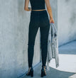 European And American Ladies Jeans Solid Color Stretch
