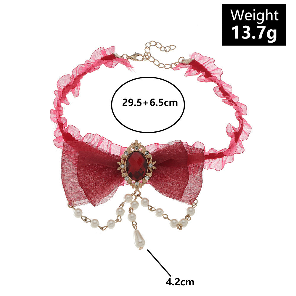 European And American Vintage Yarn Halloween Necklace Alloy