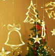 LED Fairy String Window Curtain Lights Star Christmas Xmas Party Home Indoor