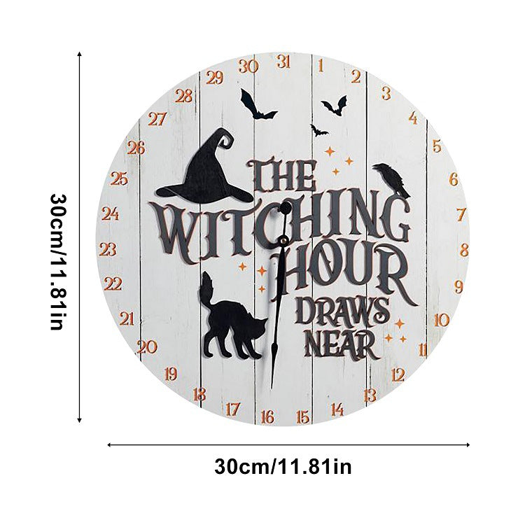 Halloween Countdown Clock Wooden Countdown Watch