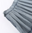 All-matching Casual High Waist Pleated Denim Skirt For Women