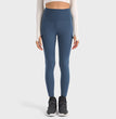 Side Pocket High Waist Yoga Pants Women's Overalls Style Personality Peach Exercise Workout Pants