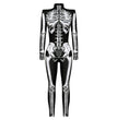 Halloween Skeleton 3D Digital Printing Shaping Jumpsuit